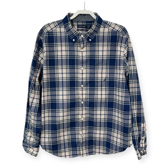 Nautica Men’s Long Sleeve‎ Plaid Size XXL - Picture 1 of 4